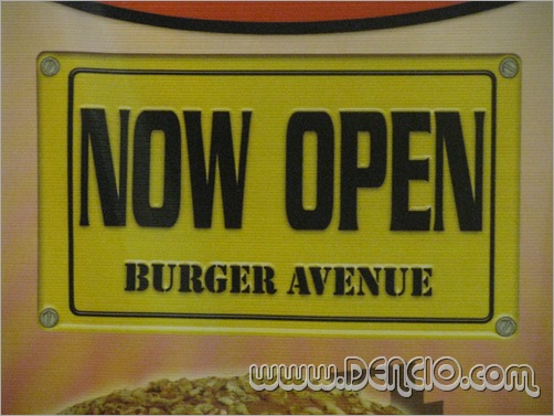 Now Open, Burger Avenue