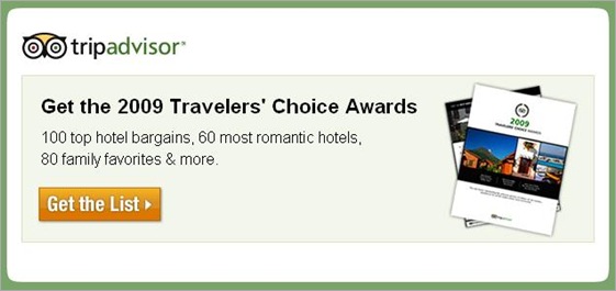 Photo of Trip Advisor Traveler’s Choice Awards (2009)