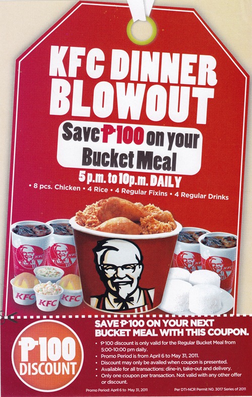 Photo of Get P100 off on KFC’s Bucket Meal!