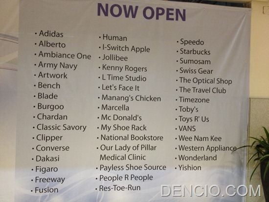 Photo of List of Open and Soon to Open Stores in The District Mall Cavite